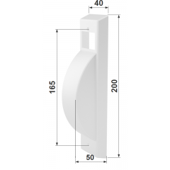 Alluminio plastificato bianco