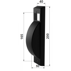 Alluminio plastificato nero