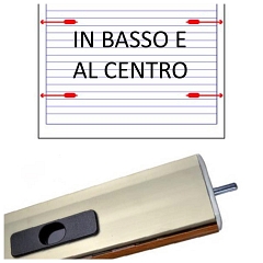 Catenaccioli intermedi montati in basso e al centro (+20 €)