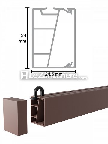 TENDA ANTIMOSCHE ZANZARIERA PER PORTA A FILI SU MISURA CINIGLIA MOSCHIERA  TINTA UNITA ARANCIONE ARANCIO Misura 120×240 cm ANCHE SU MISURA - Menghini  Bambu Vimini