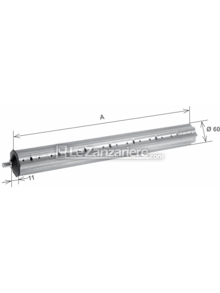 Stafer Prolunga rullo zincata con calotta Ø 60