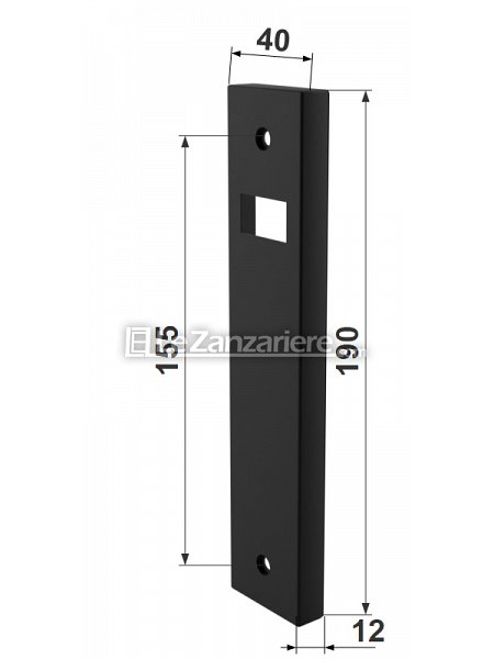 Placca per avvolgitori Sigma P5 con interasse 155 mm