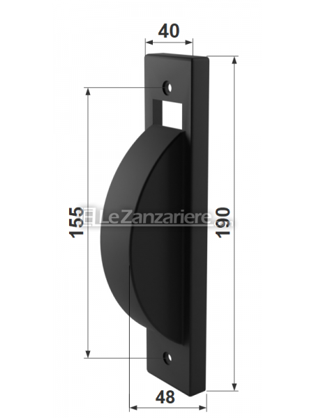 Placca per avvolgitori Sigma R8 con interasse 155 mm