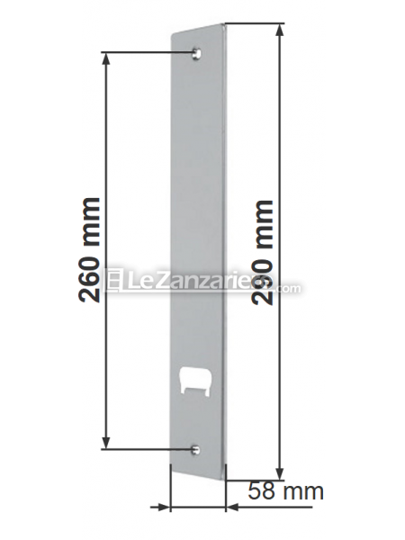 Placca Forlì con interasse 260 mm