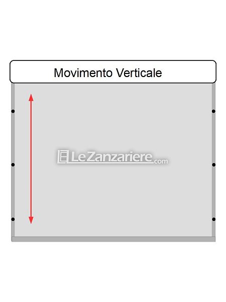 Rete sostitutiva in fibra di vetro per zanzariera a scorrimento verticale