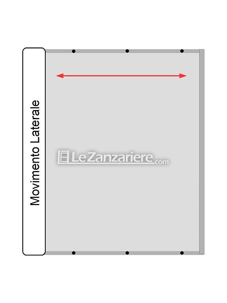 Rete sostitutiva in fibra di vetro per zanzariera a scorrimento laterale