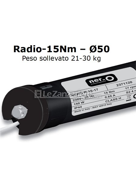 R 15 Nm - fino a 21-30 kg